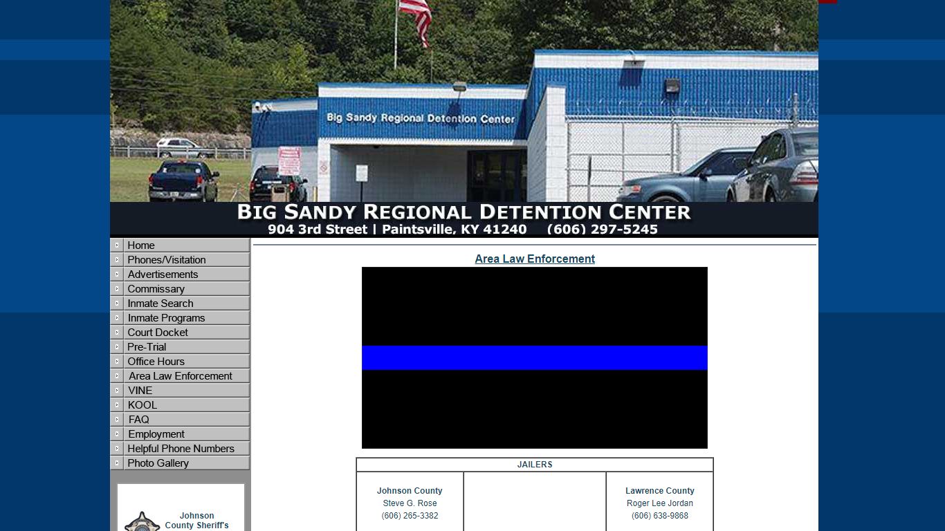 Welcome to the Big Sandy Regional Detention Center's Website